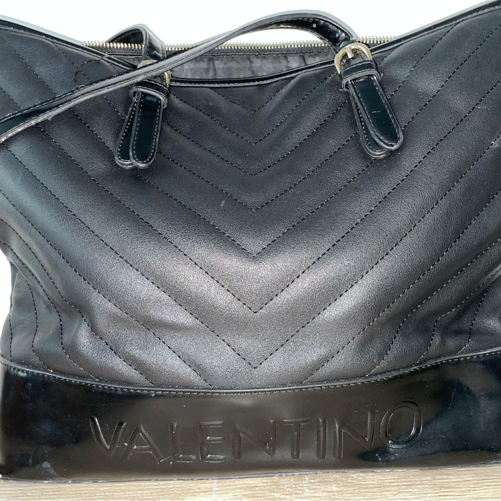 Black Valentino Tote. Average size tote.